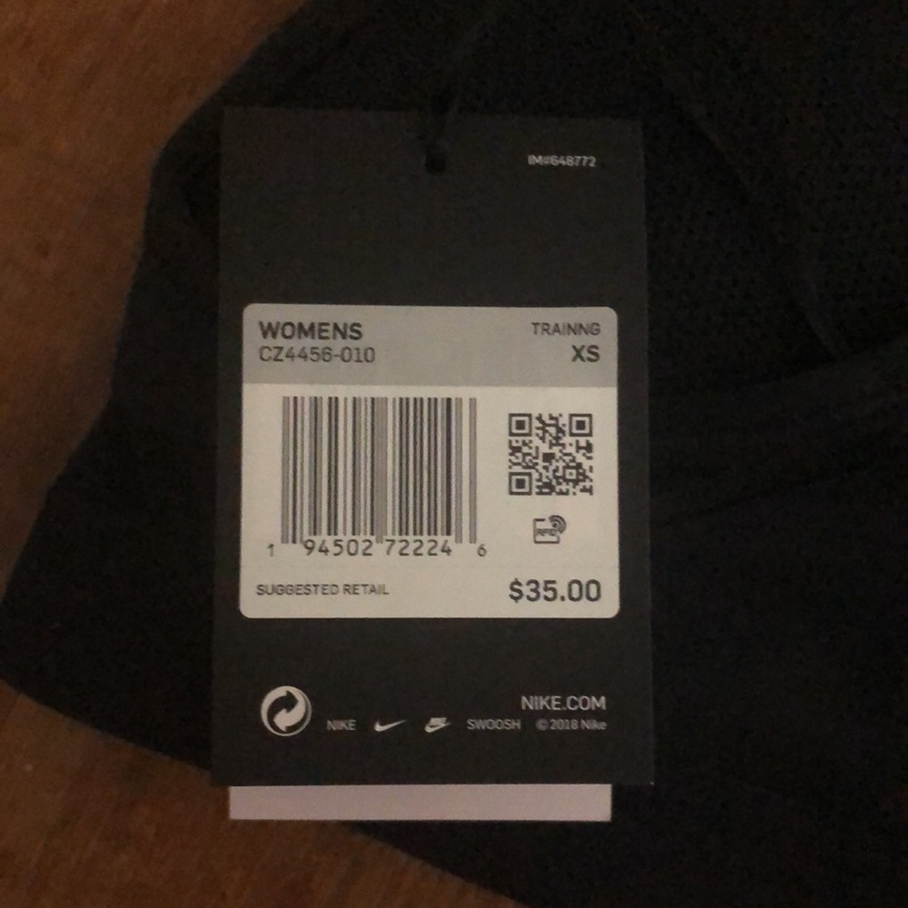 NWT Nike Indy Dry Fit Black Sports Bra - Picture 3 of 4